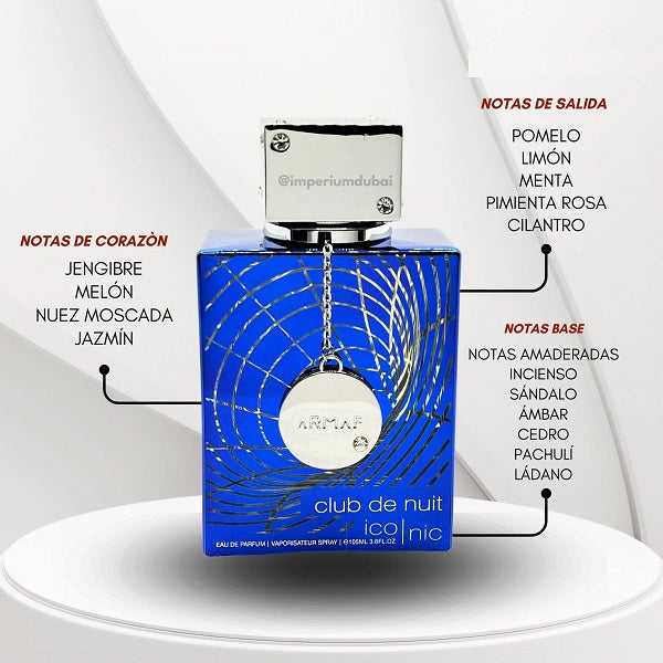 CLUB DE NUIT BLUE ICONIC ARMAF- PERFUME HOMBRE - 100ml